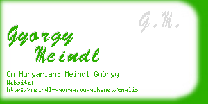 gyorgy meindl business card